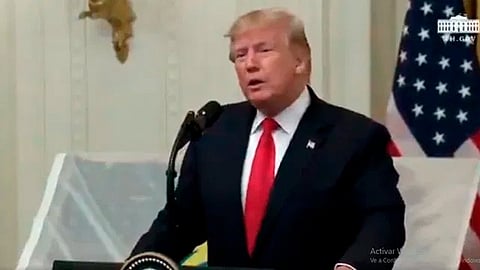 El juicio de Trump fue el tercero ocurrido en el país estadounidense (Foto: captura/@realDonaldTrump)