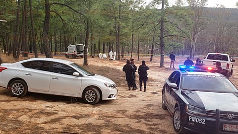 El personal de la Unidad de Servicios Periciales y Escena del Crimen (USPEC) se presentó en el citado paraje y comenzó las investigaciones (Foto: RED 113)