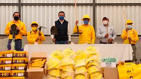 El director de la Cofom indicó que debido a la temporada de incendios es importante mantener equipados a los brigadistas (Foto: cortesía)