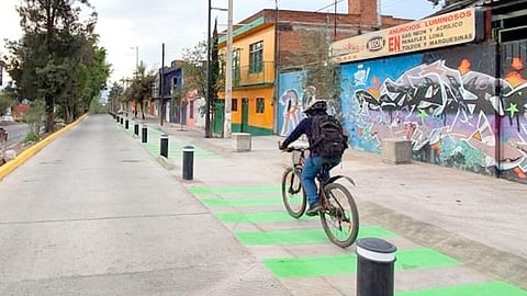La capital michoacana ascendió seis posiciones en los indicadores de desempeño de políticas para impulsar el uso de bicicleta como modo de transporte (Foto Cortesía) 