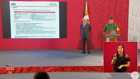 El informe lo dio el secretario de Defensa Nacional 
(Foto: Captura de pantalla/YouTube/Gobierno de México)