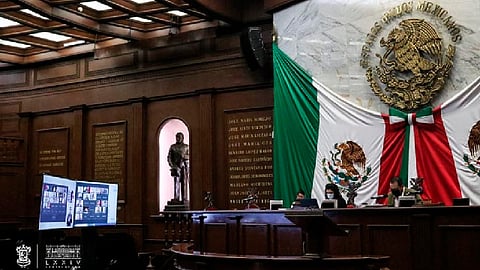 Congresistas decidieron dictaminar a favor las iniciativas sobre parlamento abierto (Foto Facebook: Congreso del Estado de Michoacán)