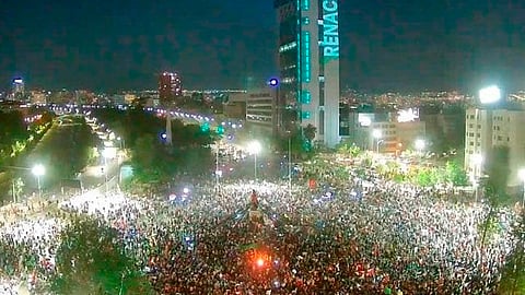 Los chilenos celebraron el resultado (Foto: @vtolosapaz)
