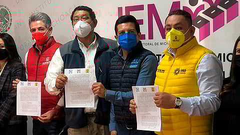 La alianza, si cumple con los requisitos, será aprobada por acuerdo del consejo del IEM, con la intención de participar en los comicios electorales de 2021 (Foto: Marco Santoyo)