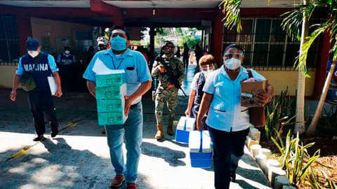 Se instalaron 81 módulos en los municipios del estado que se encuentran en semáforo verde (Foto: @SaludCampeche)