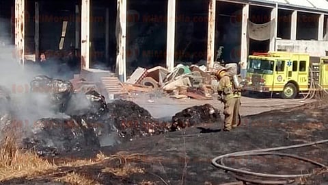 Los bomberos atacaron el fuego durante varias horas hasta que la sofocaron (Foto: RED-113)
