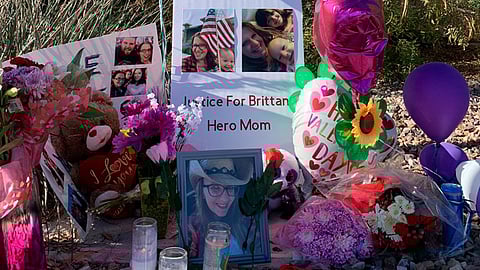 La comunidad del lugar creó una vigilia por Brittany Martie (Foto Twitter: @jamielandersx)