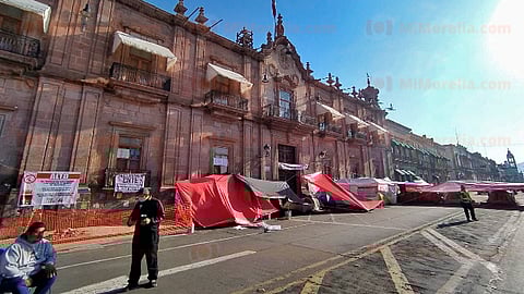 Sigue sin descartarse el retorno a la toma de vías del tren en distintos puntos del estado, en caso de que no haya acuerdos (Foto: Sayra Casillas)