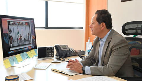 Melgoza Velázquez comentó que también les expuso la propuesta de integrar un Consejo Nacional para la Implementación de la Agenda 2030 (Foto Cortesía) 