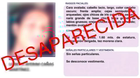 El reporte de desaparecidos registró una disminución del 22.47 por ciento (Foto: Especial)