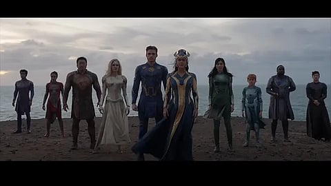 Ajak y Thena son los personajes que interpretarán Angelina Jolie y Salma Hayek (Captura de video, tráiler Marvel YouTube)