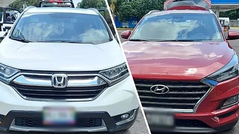 Los detenidos y las camionetas fueron puestos a disposición de la autoridad competente (Foto Cortesía)