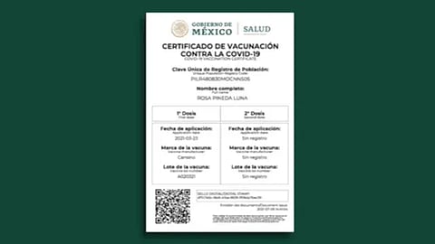 El certificado se puede general sólo si ya cuentas con el esquema completo de vacunación (Fotograma)