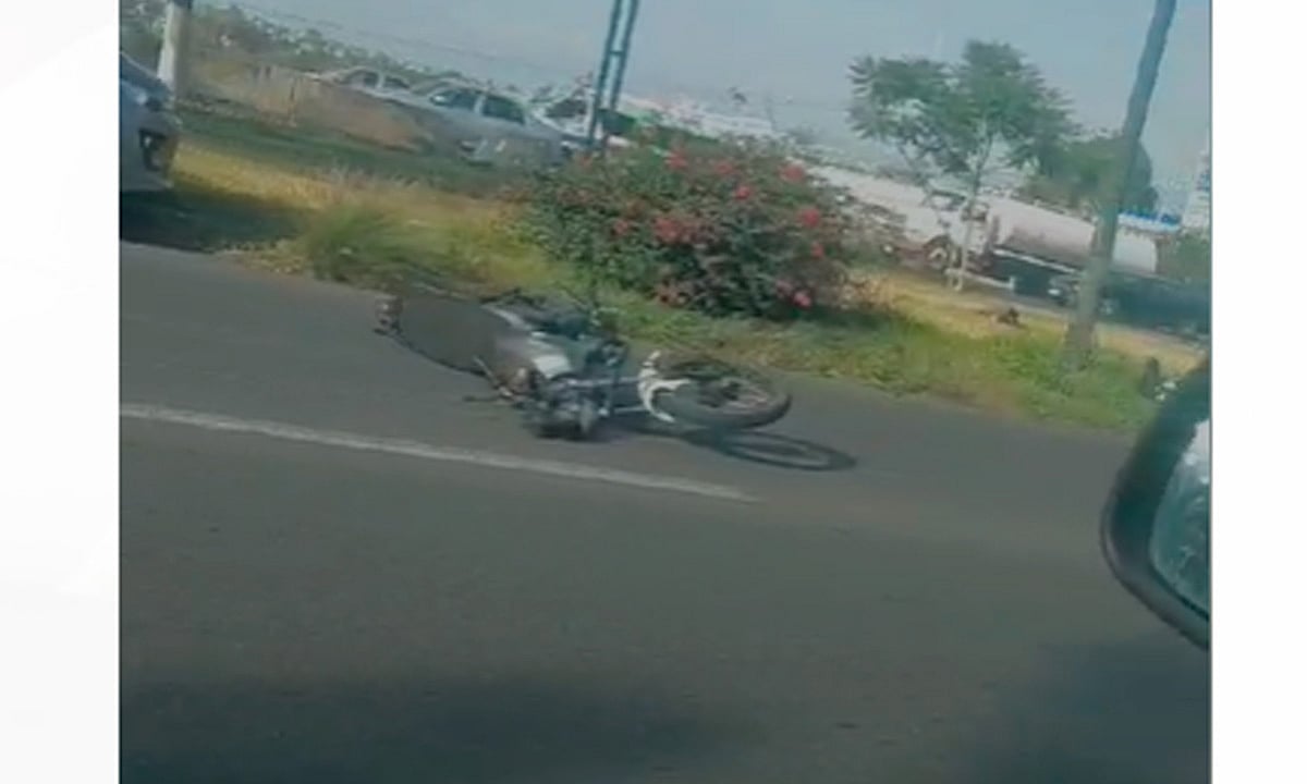 Arrollan a motociclista en Morelia, Michoacán
