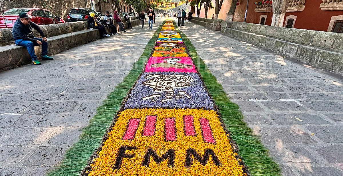 Inauguración de tapetes tradicionales en calzada San Diego este 16 de ...