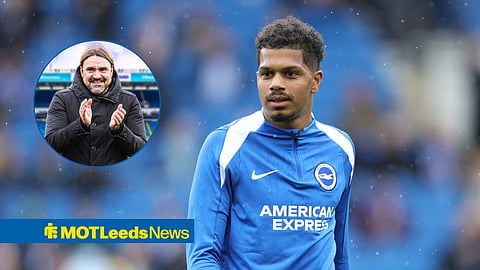 Georginio Rutter at Brighton and Leeds United boss Daniel Farke.