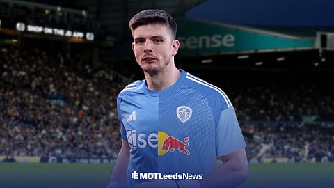 Nick Pope in a half Newcastle and half Leeds United kit at Elland Road