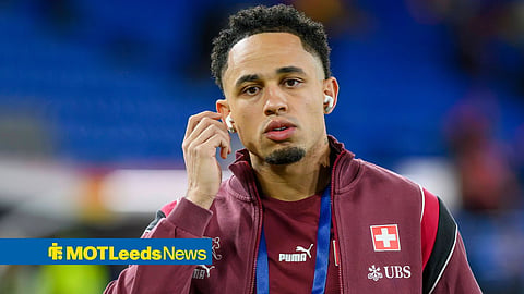 Noah Okafor looking annoyed for Switzerland