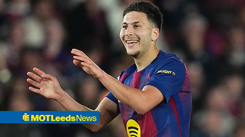 Roony Bardghji looking happy for Barcelona