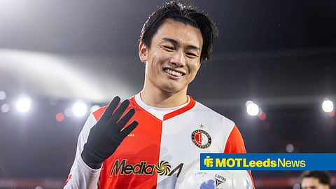 Ayase Ueda in action for Feyenoord