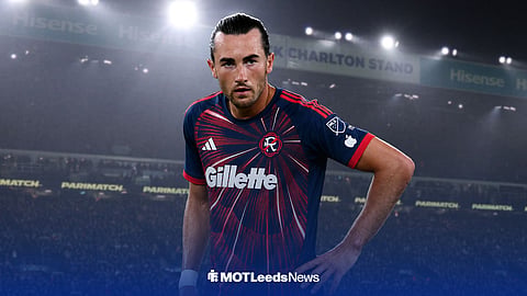 Jack Harrison wearing a New England Revolution kit