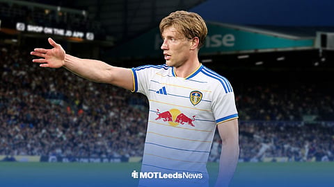 Zian Flemming in a Leeds United shirt