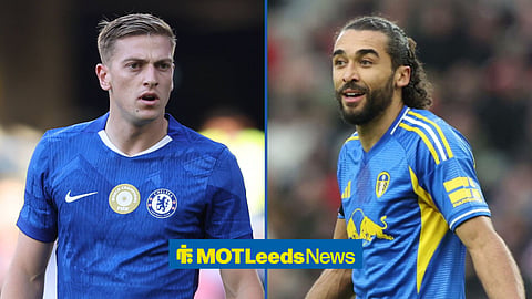 Liam Delap and Leeds United star Dominic Calvert-Lewin