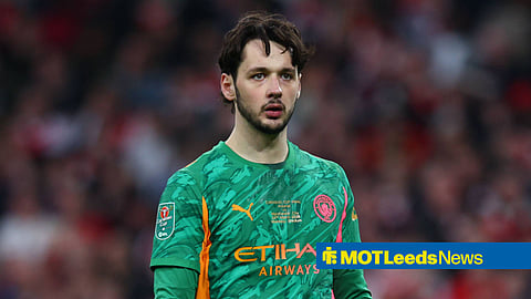James Trafford in action for Man City