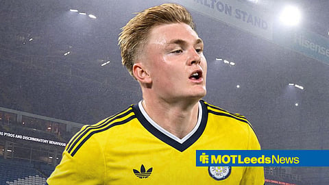 Conrad Harder in action in a Leeds kit