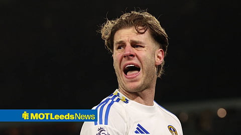 Joe Rodon in Premier League action for Leeds United