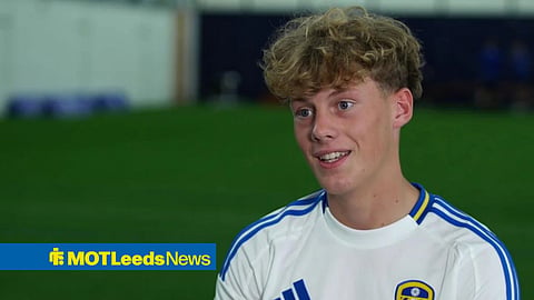 Sam Chambers of Leeds United in an interview