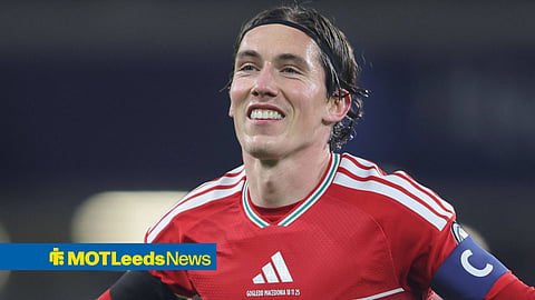Harry Wilson playing for Wales
