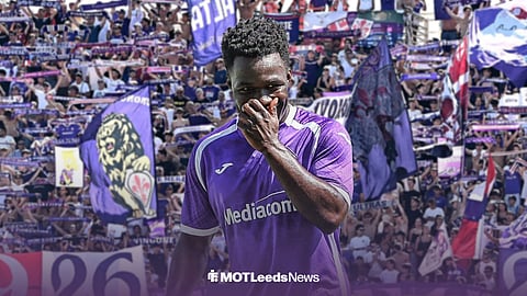 Wilfried Gnonto at Fiorentina's stadium