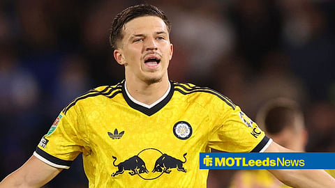 Tarik Muharemovic playing for Leeds United