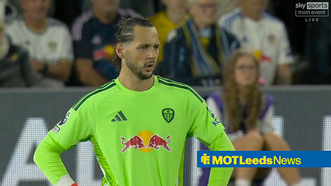 A still of James Trafford with his hands on his hips after an early heart-in-mouth moment against Newcastle.