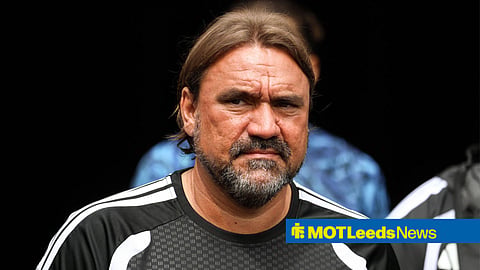 Daniel Farke looking on at Leeds