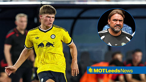 Leeds youngster Charlie Cresswell and Daniel Farke