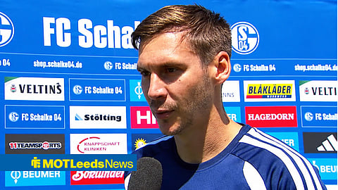 Maximillian Wober speaking as a Schalke player