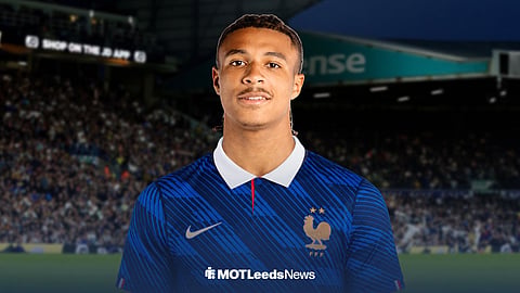 Jean-Matteo Bahoya in a France Under-21s kit