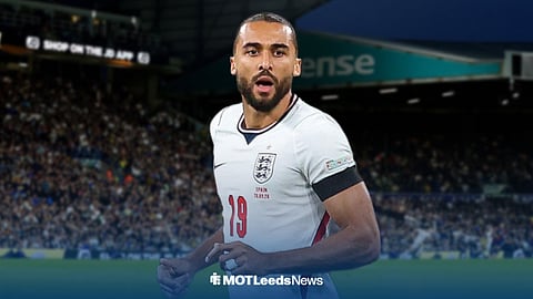 Leeds ace Dominic Calvert-Lewin in England action