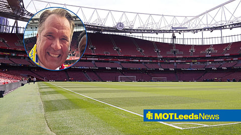 Arsenal's Emirates Stadium general view with David Seaman in a circular inset
