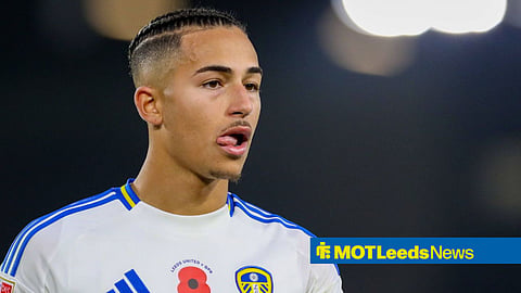 Mateo Joseph in action for Leeds United