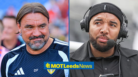 Split image of Leeds United manager Daniel Farke and Troy Deeney