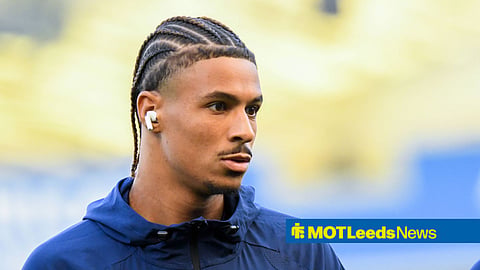 Jean-Matteo Bahoya looking on at Leeds