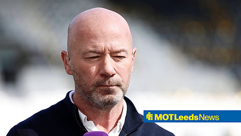Alan Shearer looking on while working as a pundit