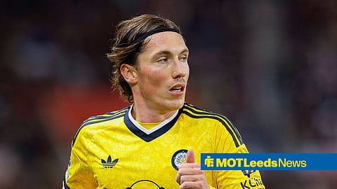 Harry Wilson playing for Leeds United