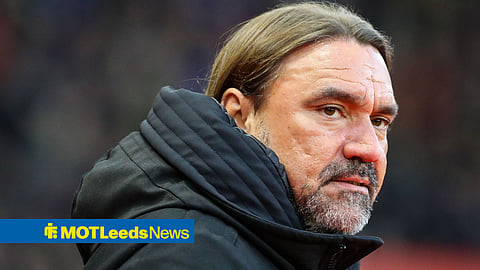 Daniel Farke looking unimpressed as Leeds United take on Sunderland at Stadium of Light on 25 October