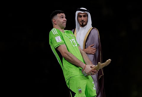 Leeds United boss Jesse Marsch reacts as old Aston Villa rival Emi Martinez strikes again at World Cup