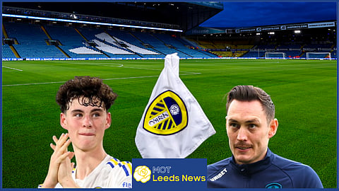 Leeds United players Archie Gray and Connor Roberts