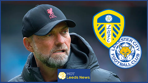 Jurgen Klopp watched the clash between Leeds United and Leicester City